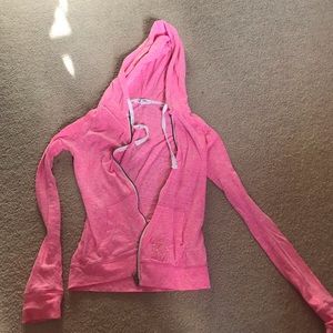 Aeropostale pink zip up hoodie